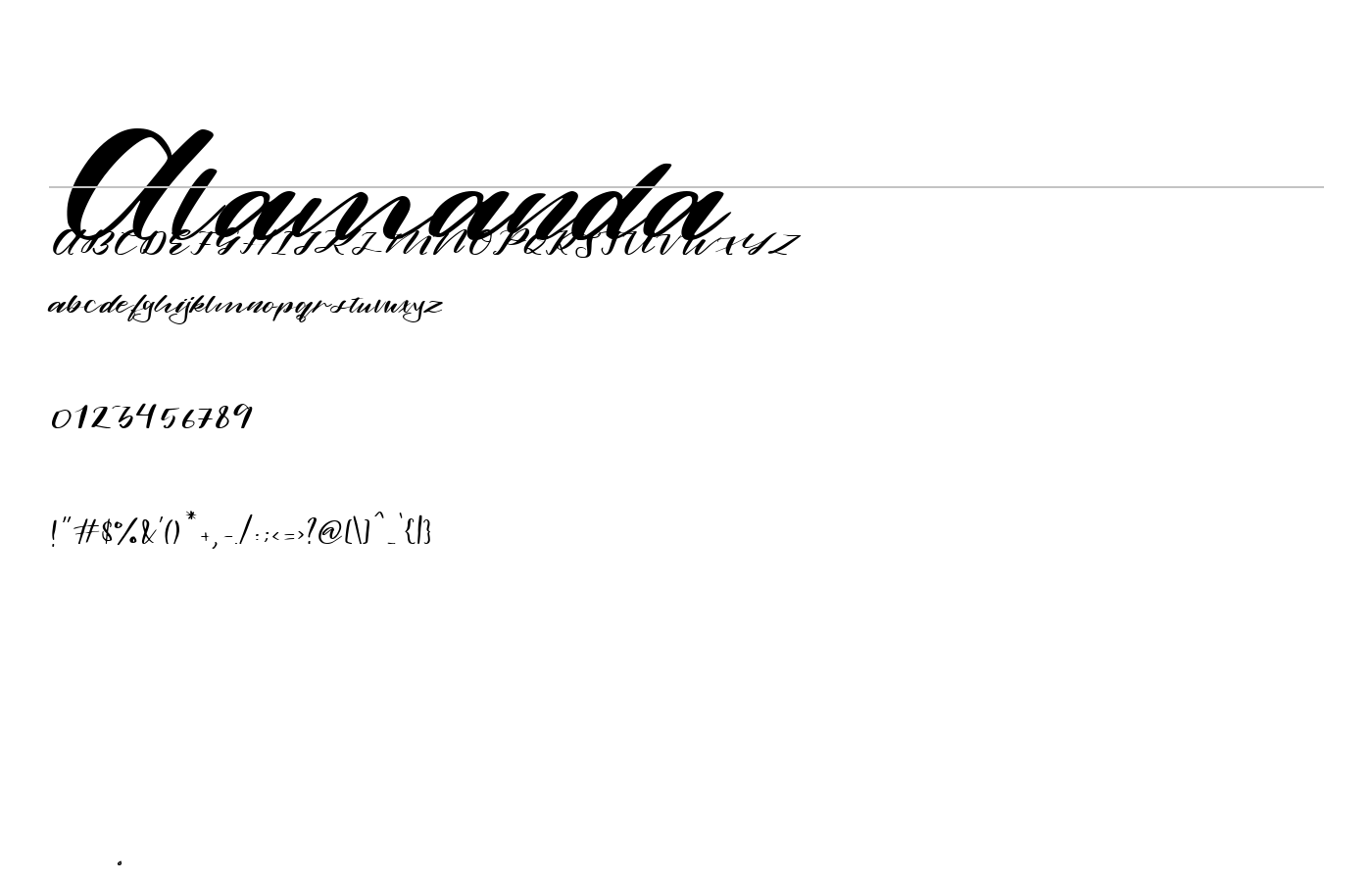 Alamanda Font preview