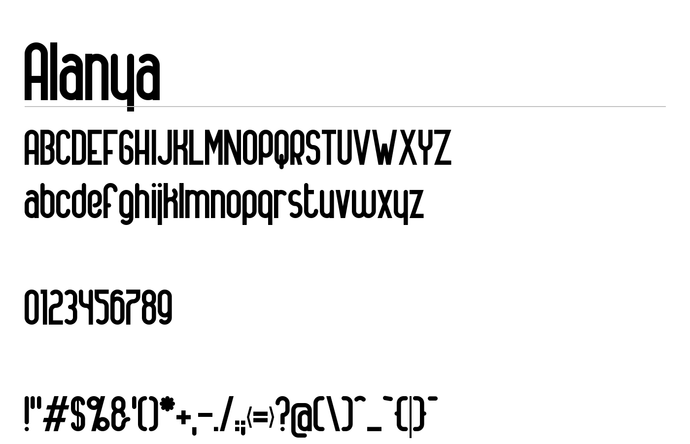 Alanus Font preview