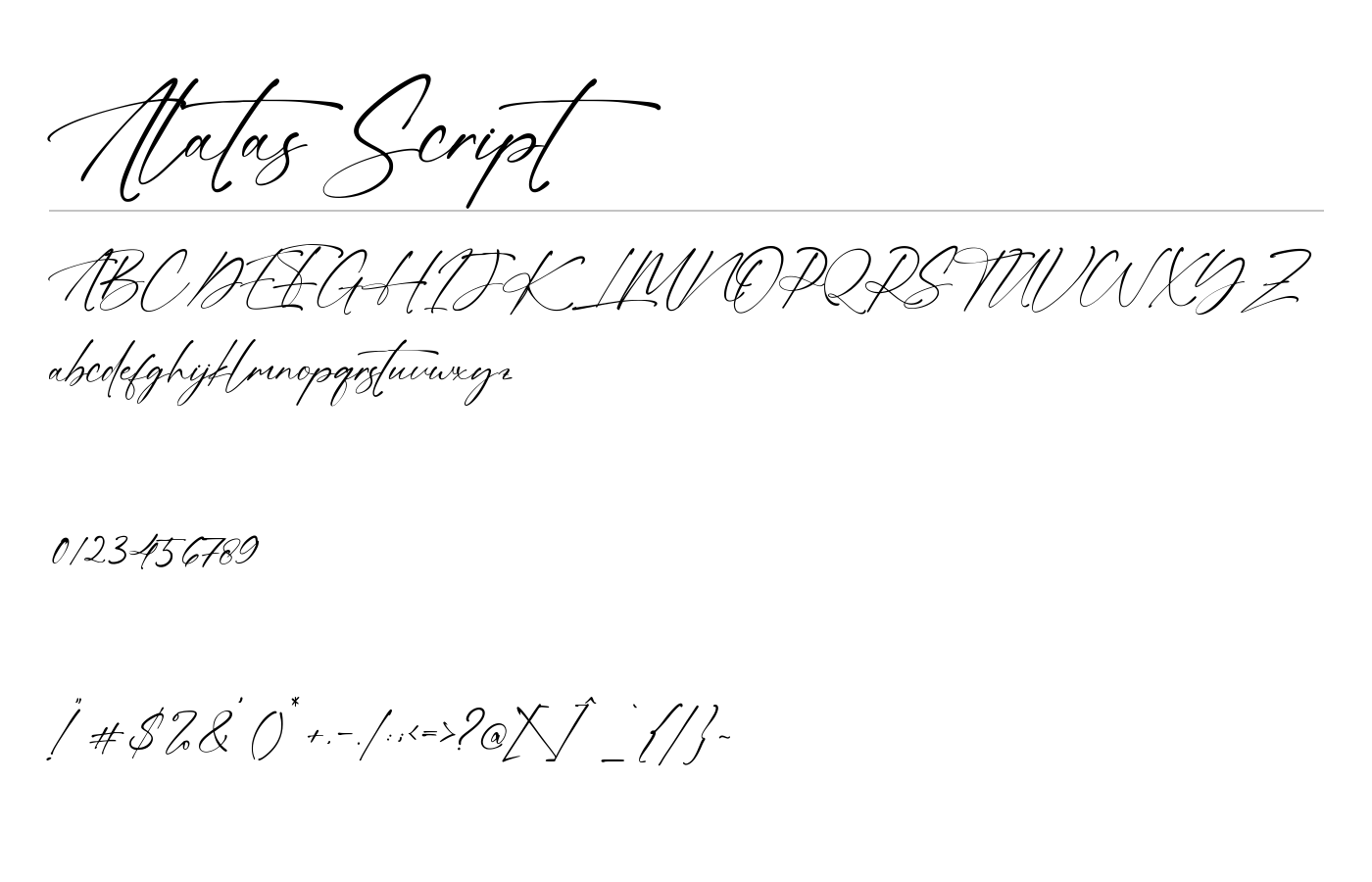 Alatas Script Font preview