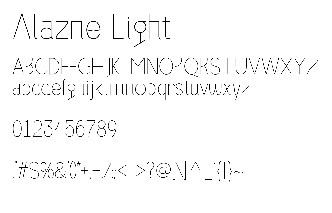 Alazne Font preview