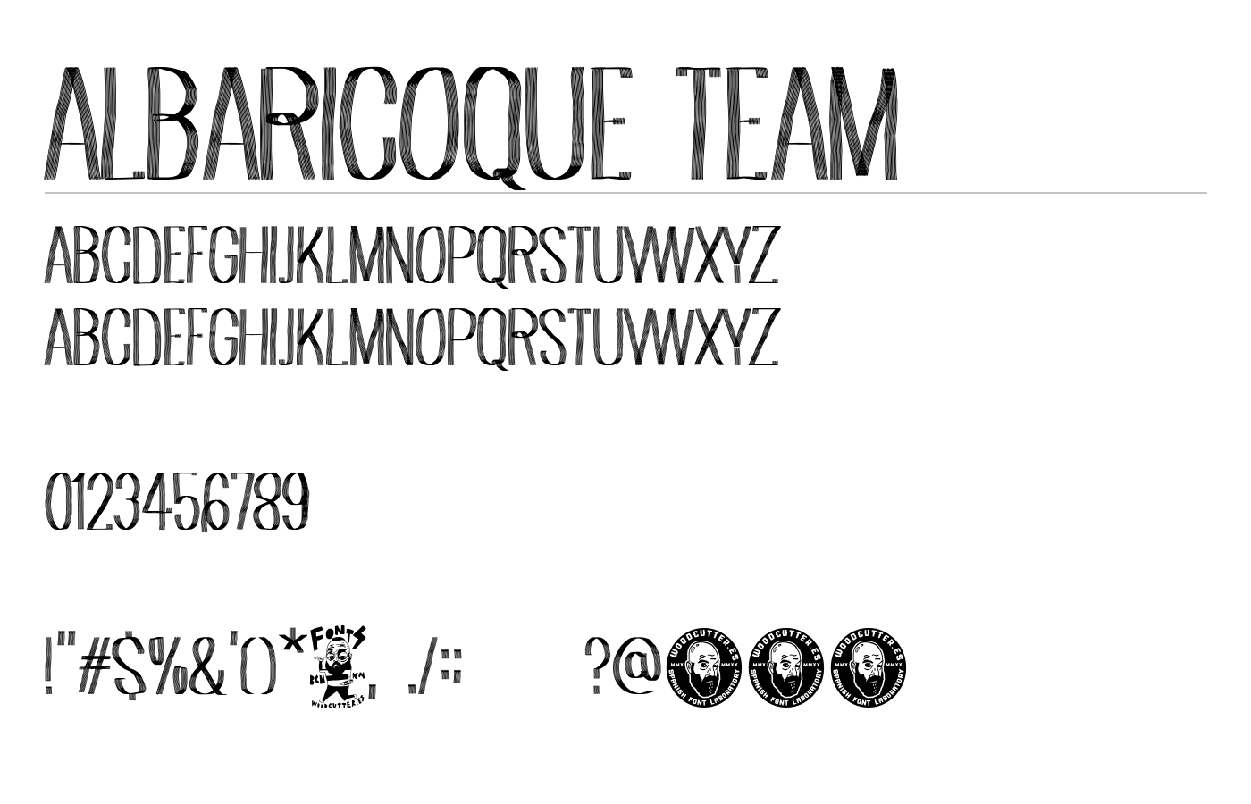 Albaricoque Team Font preview