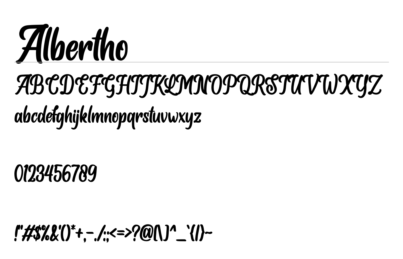 Albertho Font preview