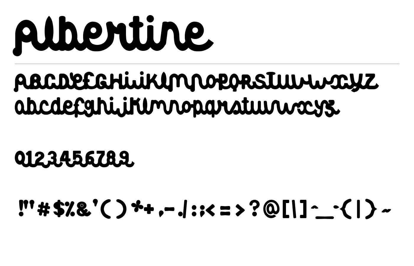 Albertine Font preview