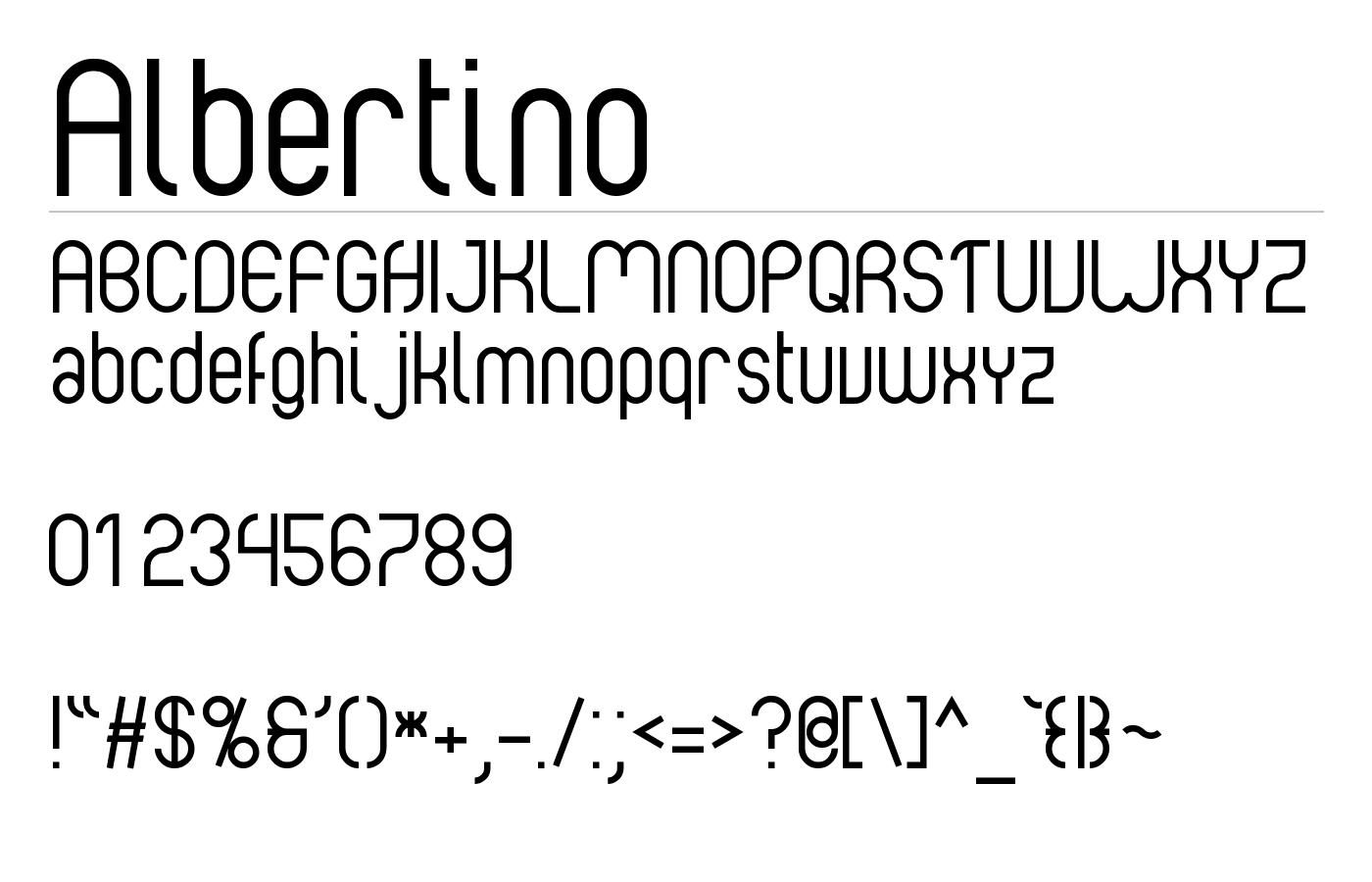 Albertino Font preview