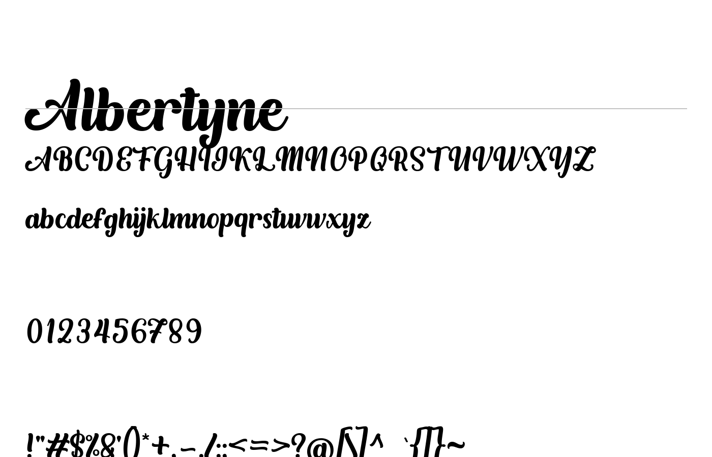 Albertyne Font preview