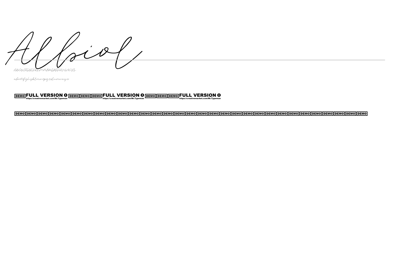 Albiol Font preview