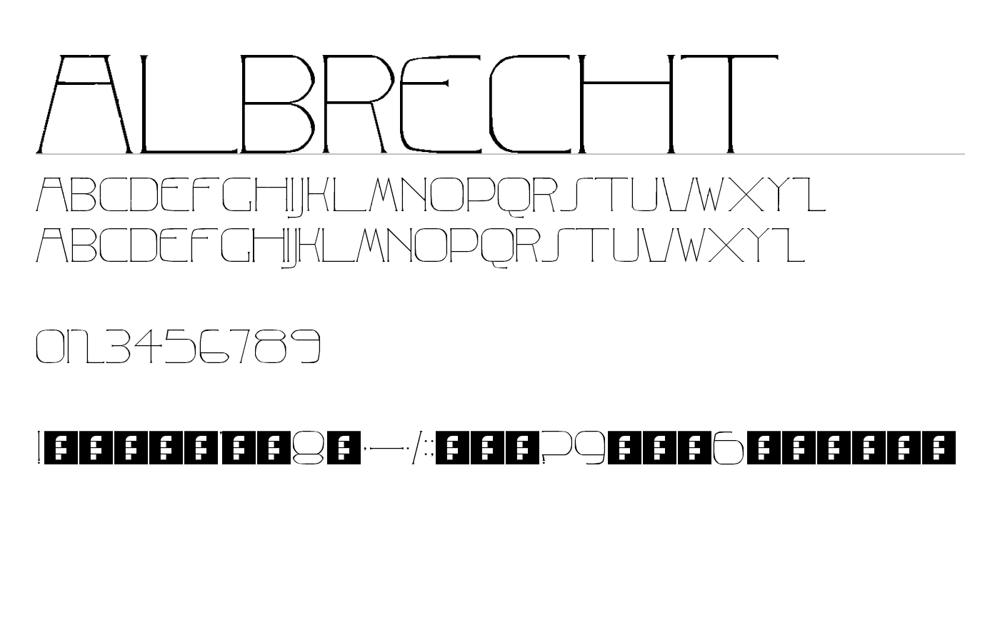 Albrecht Font preview