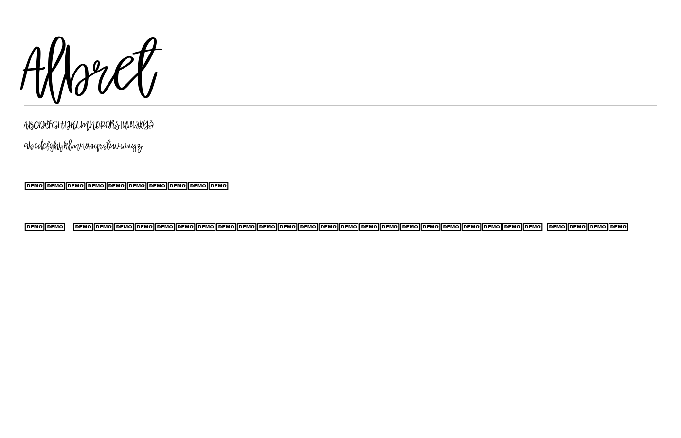 Albret Font preview