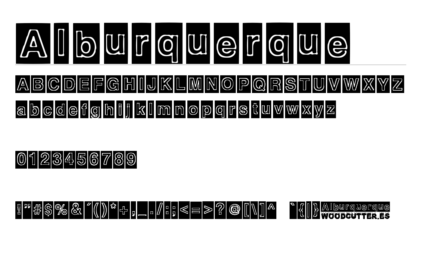 Alburquerque Font preview