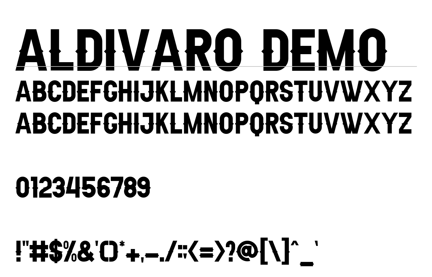Aldivaro Font preview
