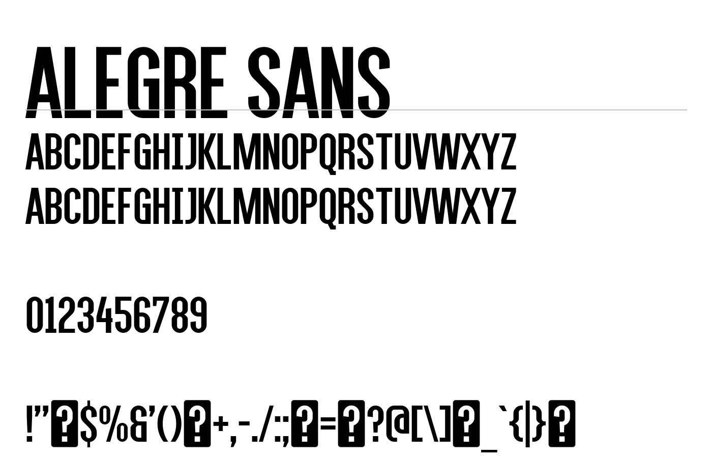 Alegre Sans Font preview