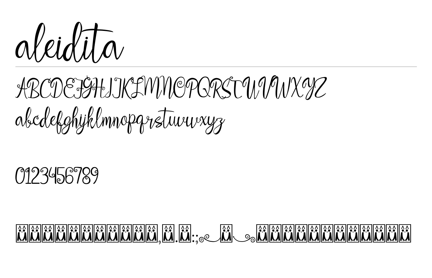 aleidita Font preview