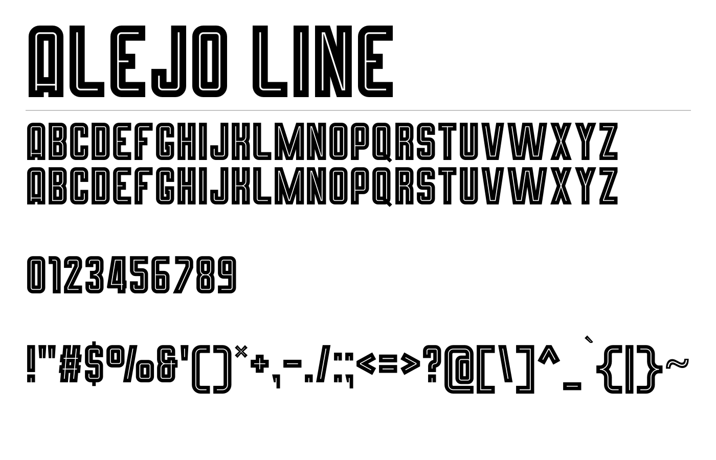 Alejo Font preview