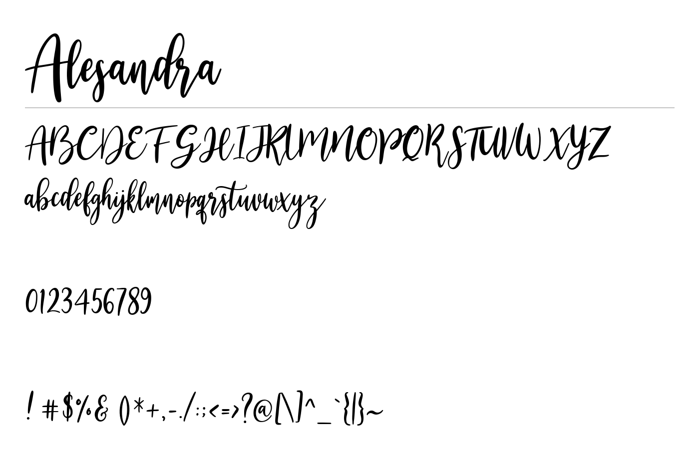 Alesandra Font preview