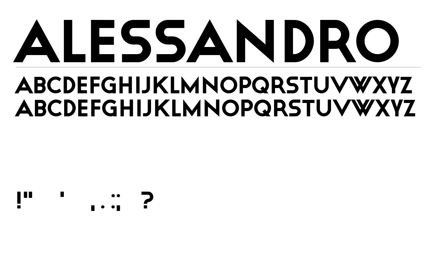 Alessandro Font preview
