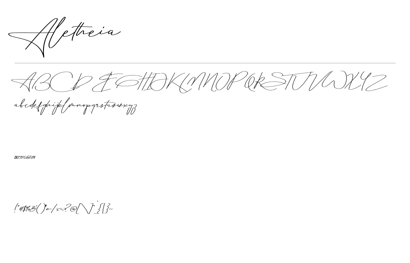 Aletheia Font preview