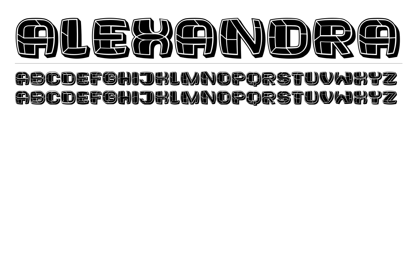 Alexandra Font preview