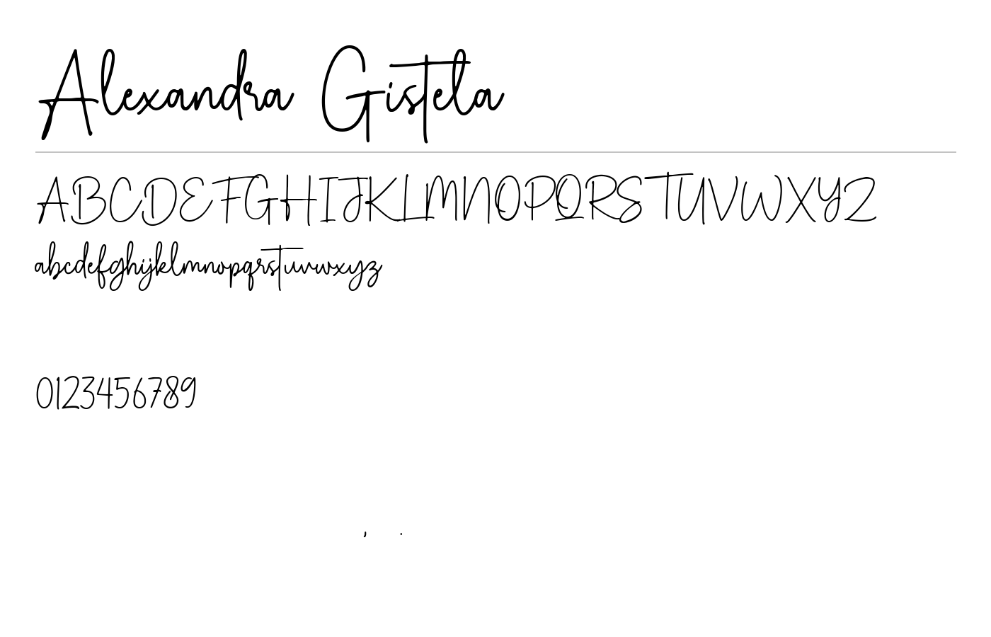 Alexandra Gistela Font preview