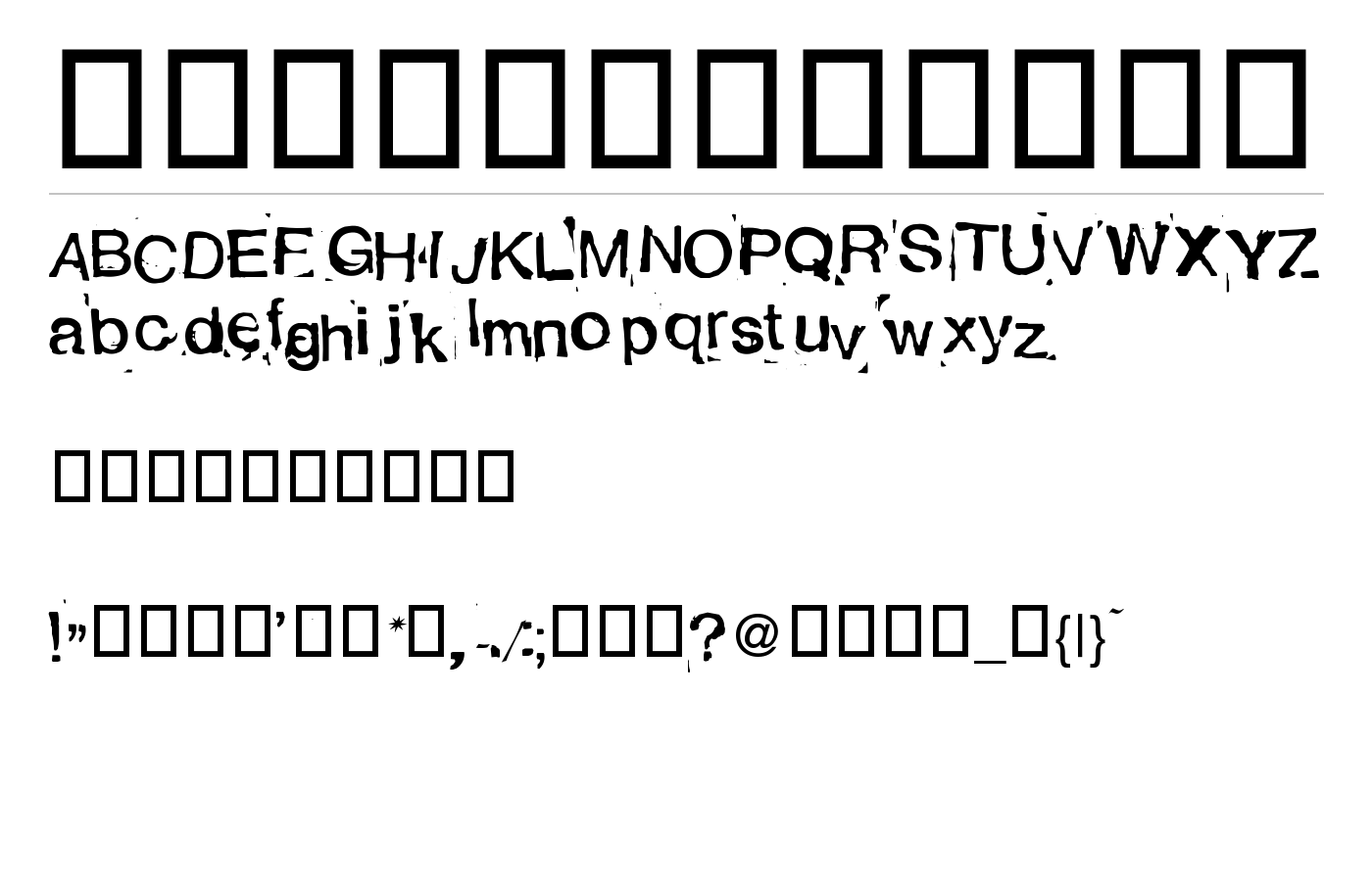 Alexandras Stempelkasten Font preview
