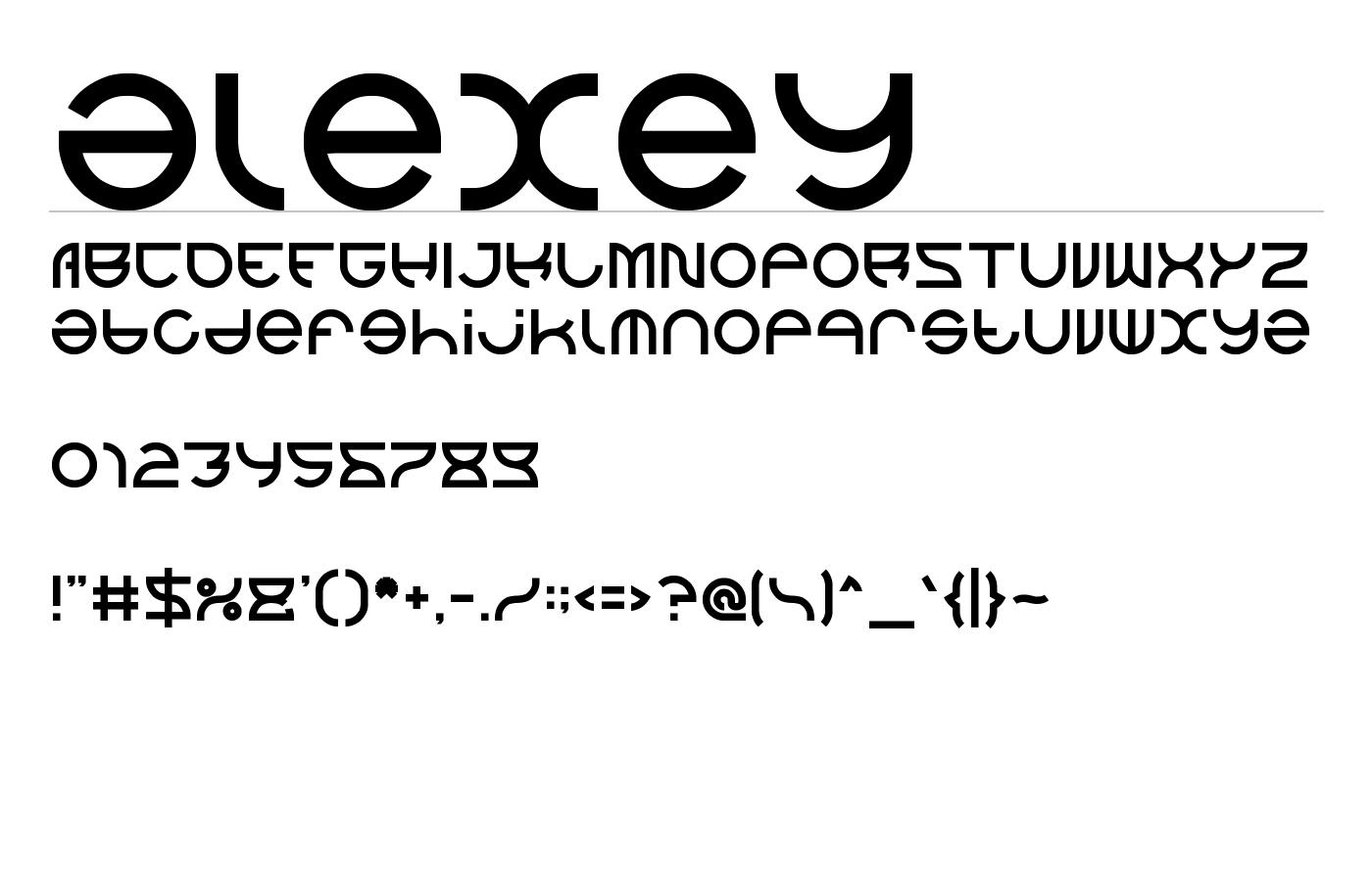 alexey Font preview