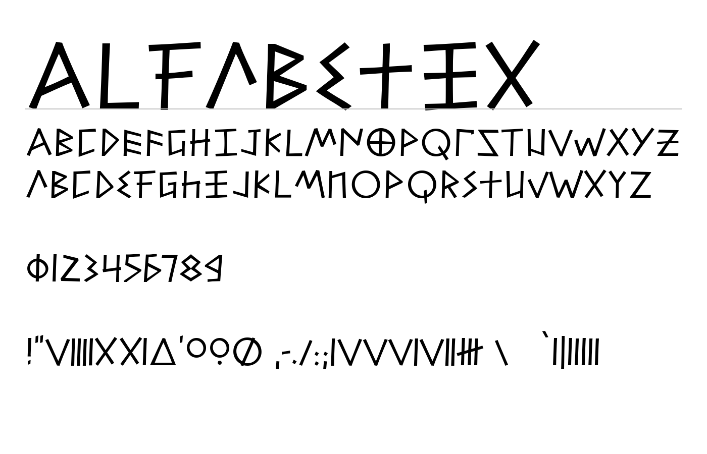 Alfabetix Font preview