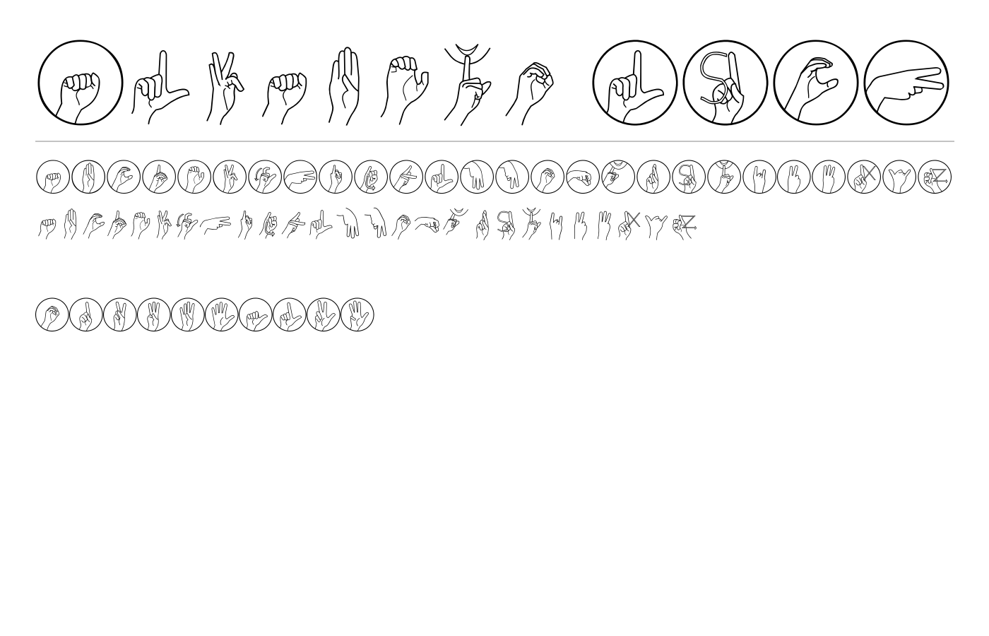 Alfabeto LSCH Font preview