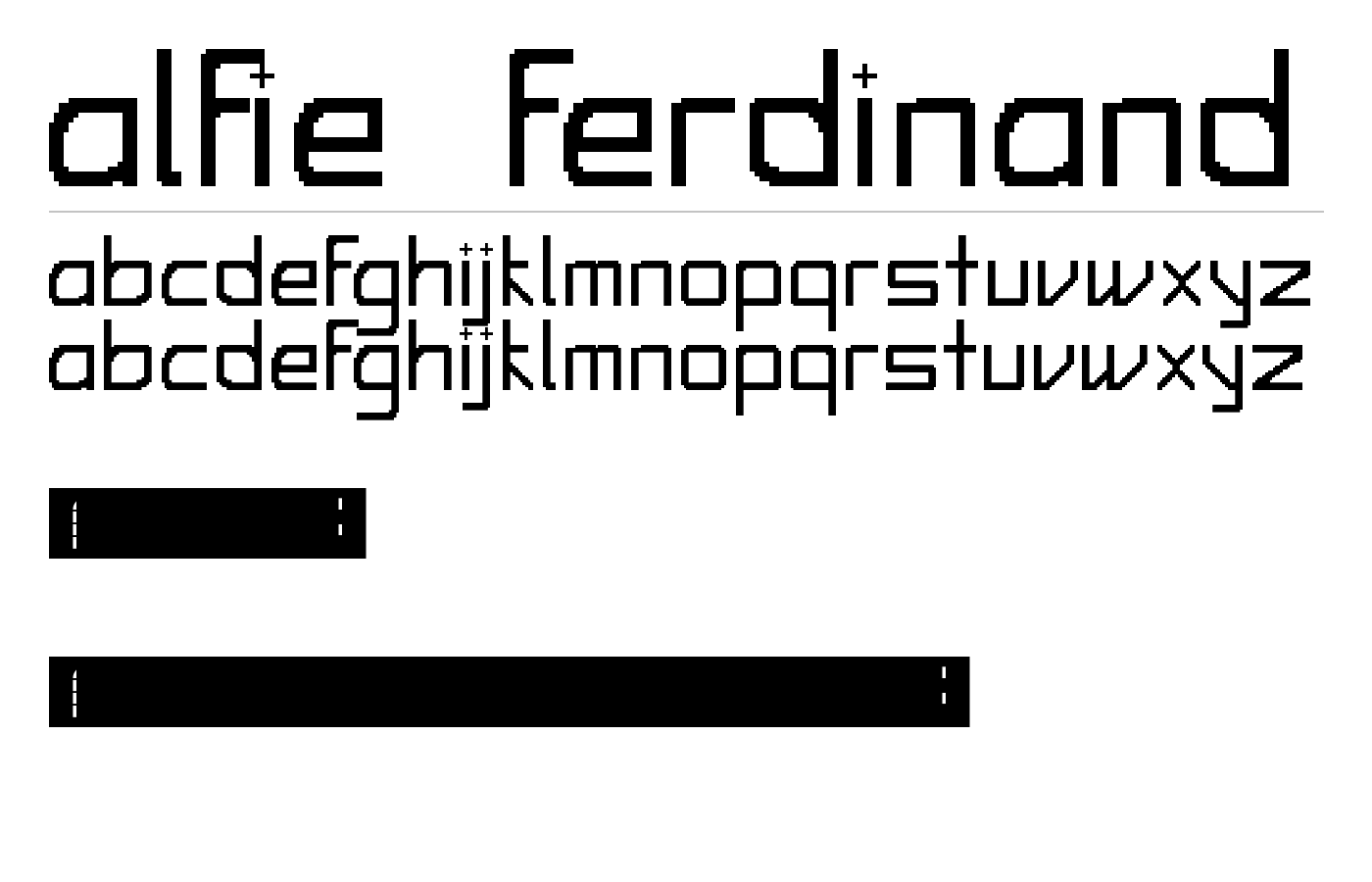 Alfie Ferdinand Font preview