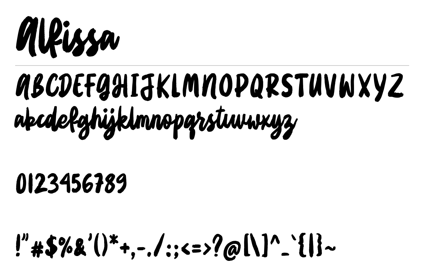 Alfissa Font preview