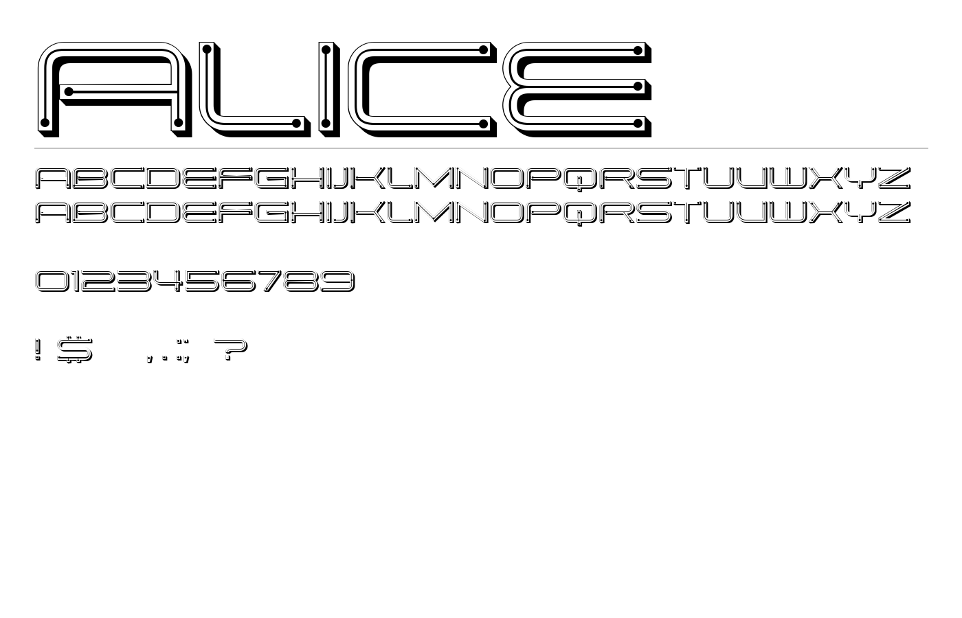 Alice Font preview