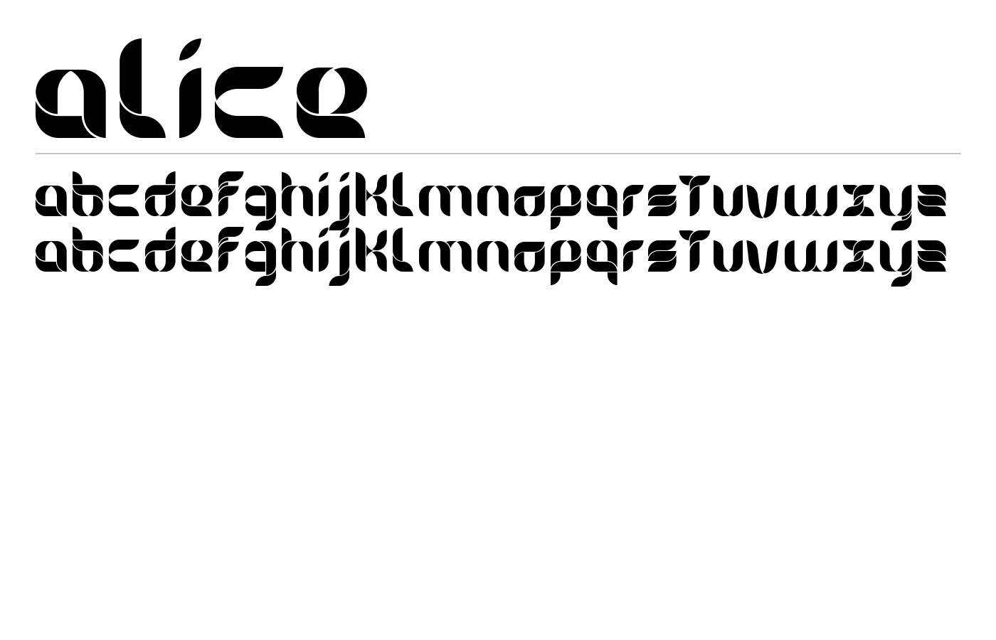 Alice Font preview