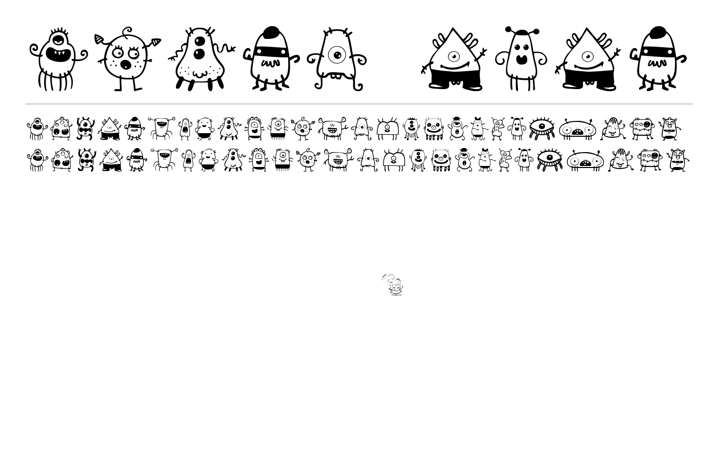 alien dude Font preview