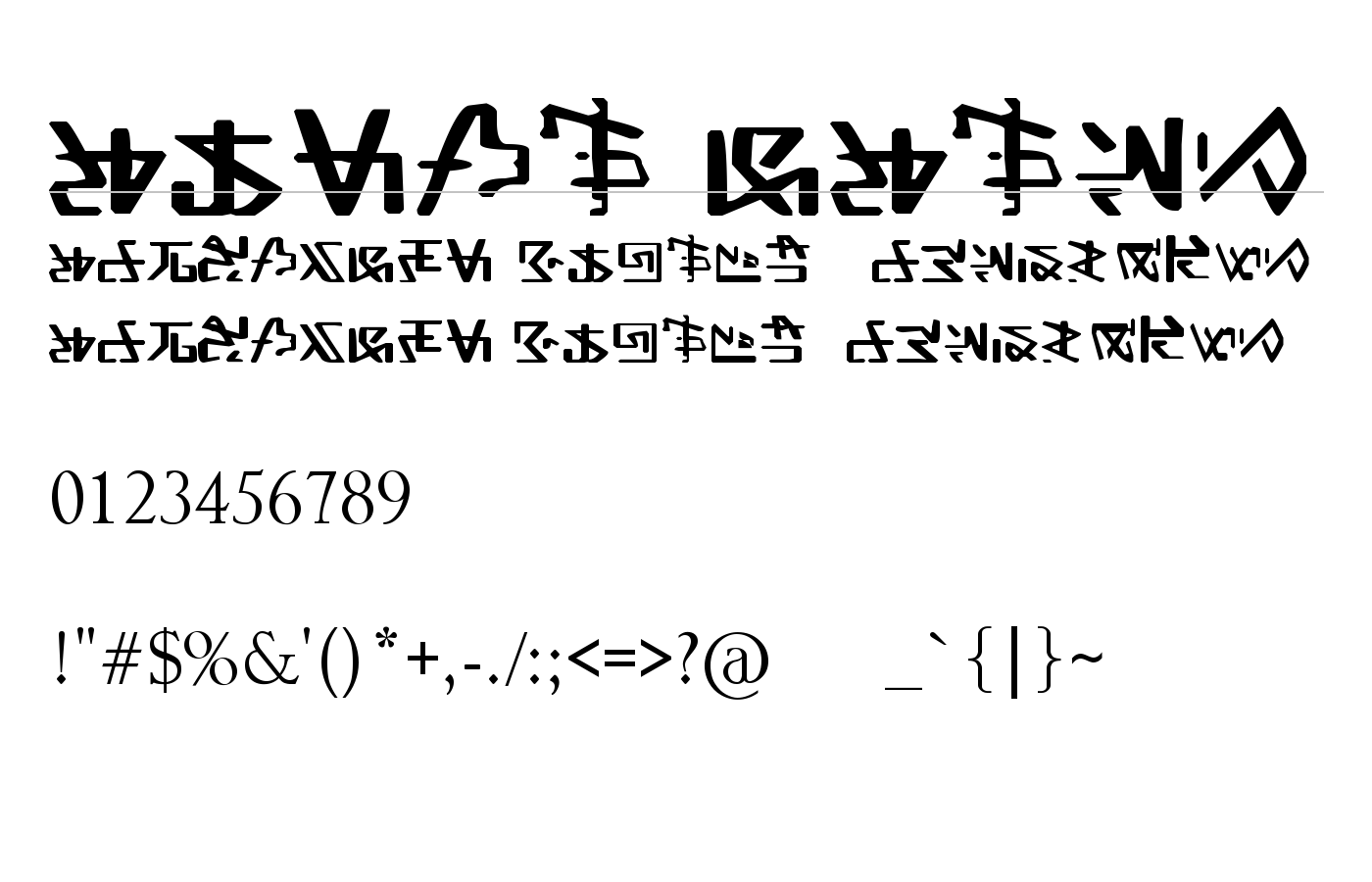 Alien Gantz Font preview