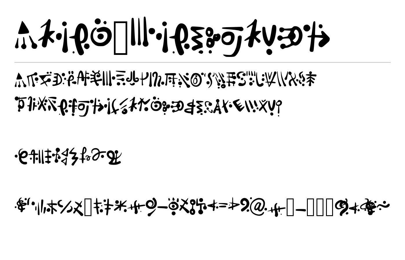Alien_Hieroglyph Font preview
