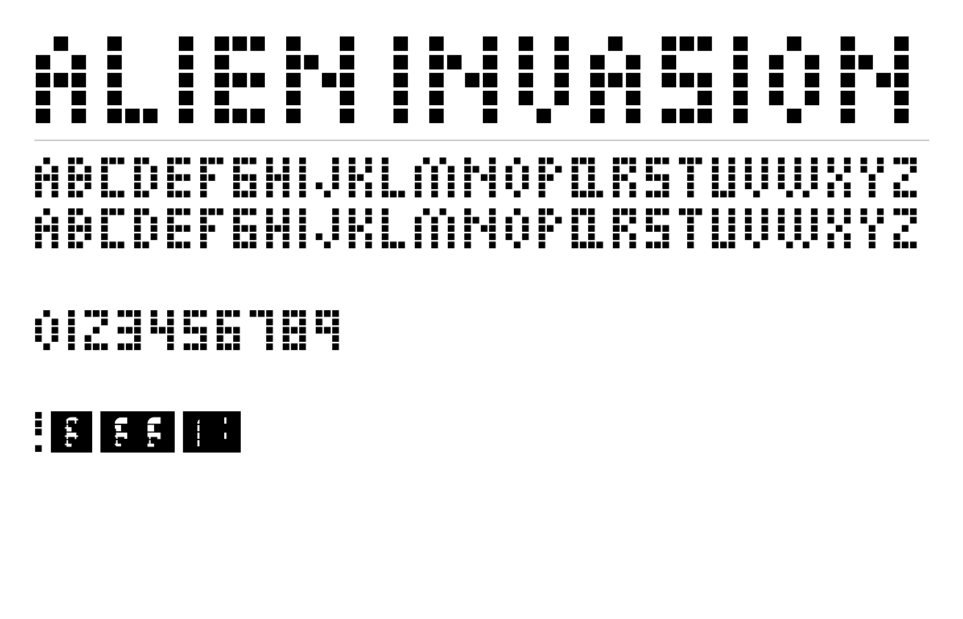 Alien Invasion Font preview