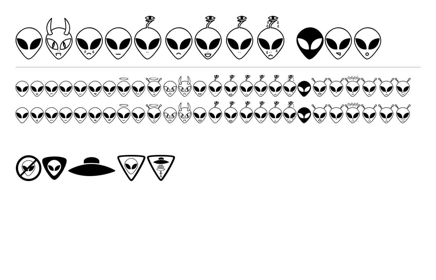 Aliencons TFB Font preview