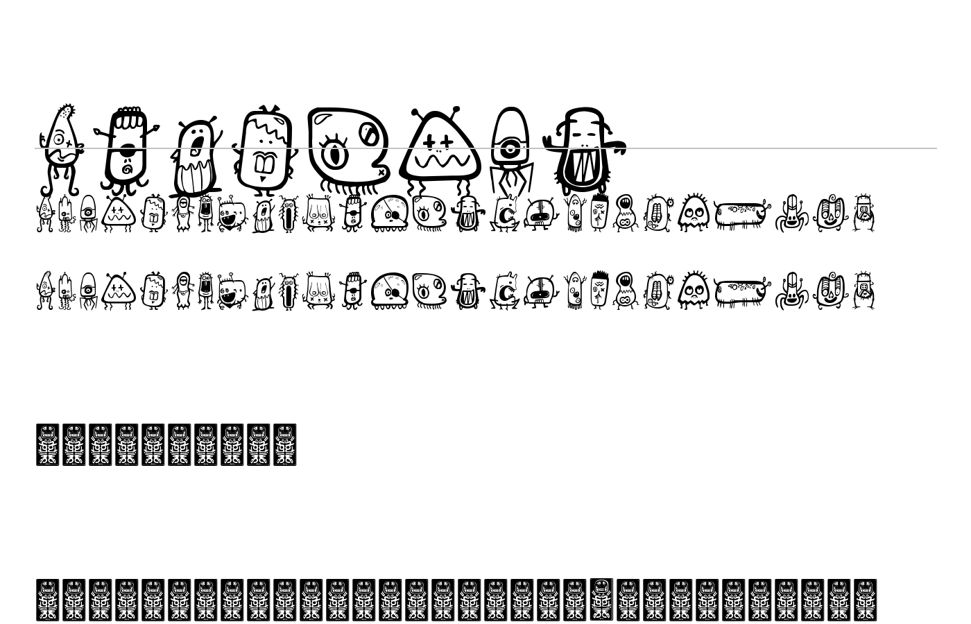 aliendco Font preview