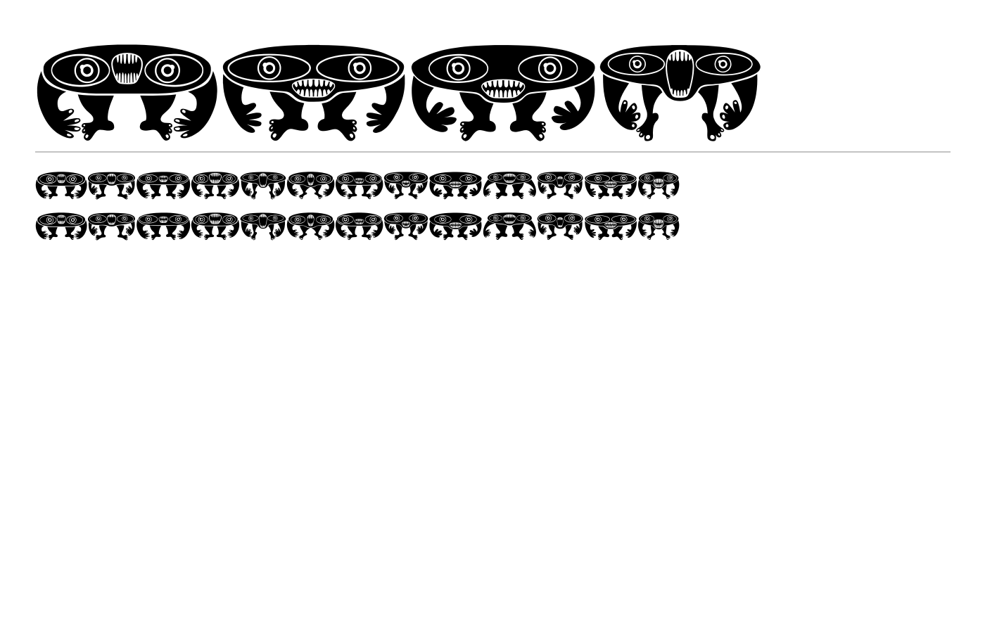 Aliens Font preview