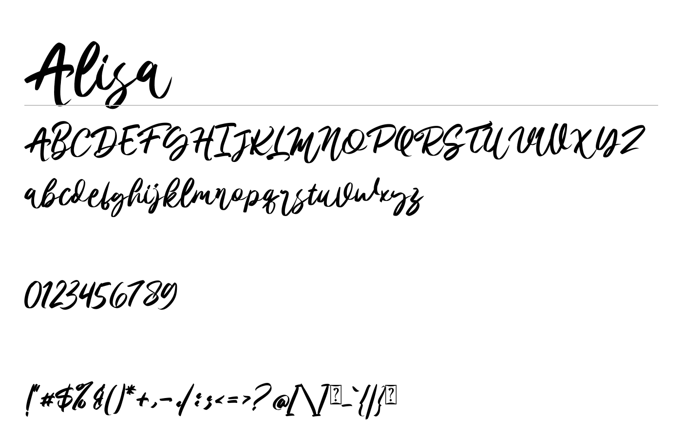 Alisa Font preview