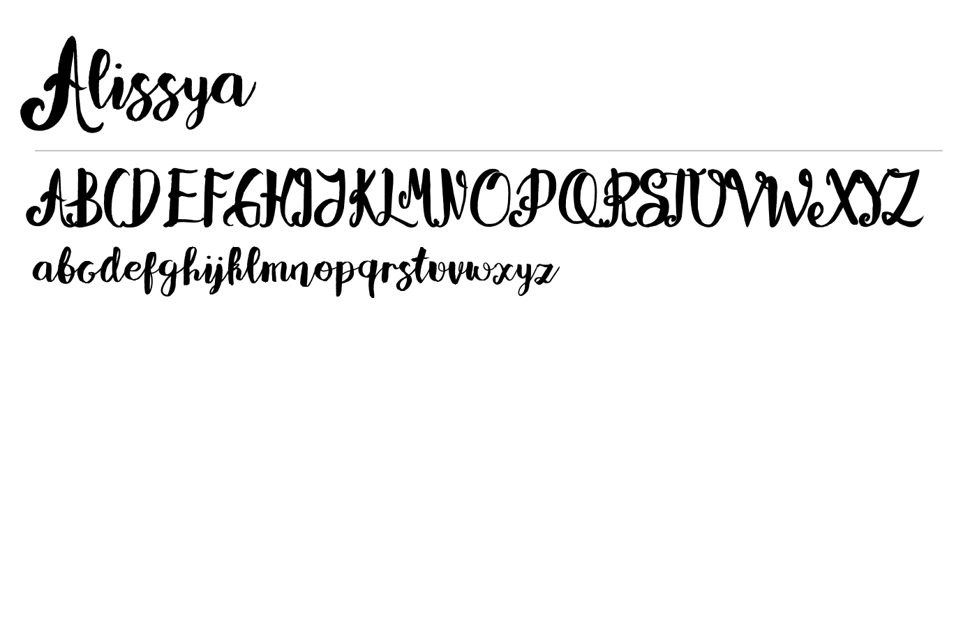 Alissya Font preview