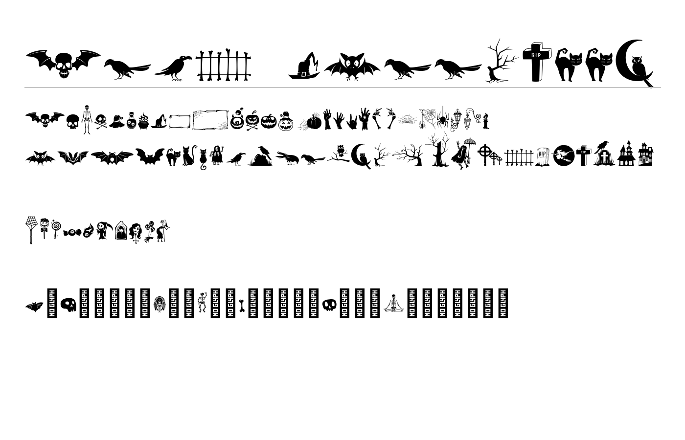 Alit Halloween Font preview