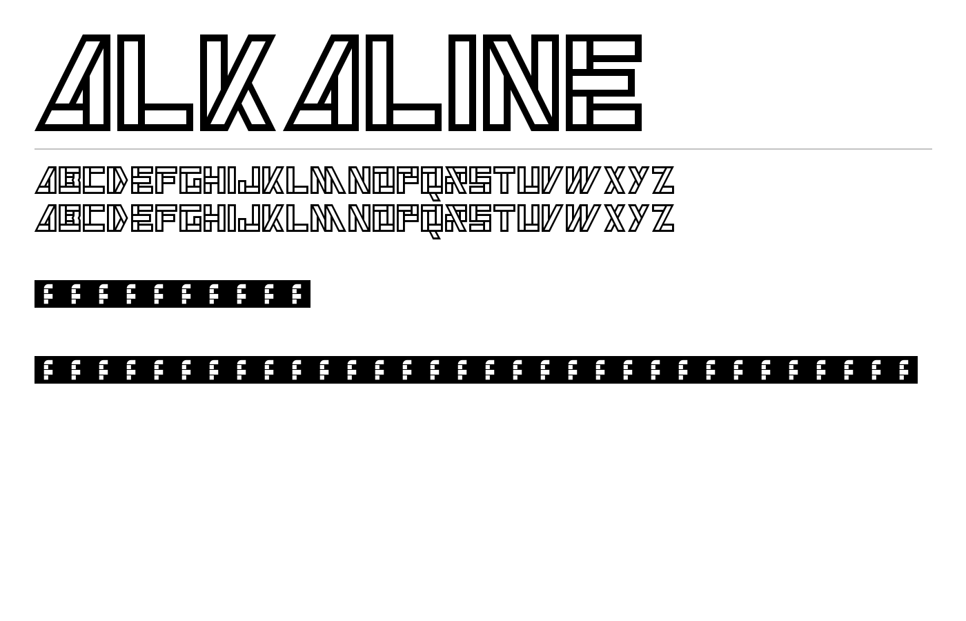 Alkaline Font preview