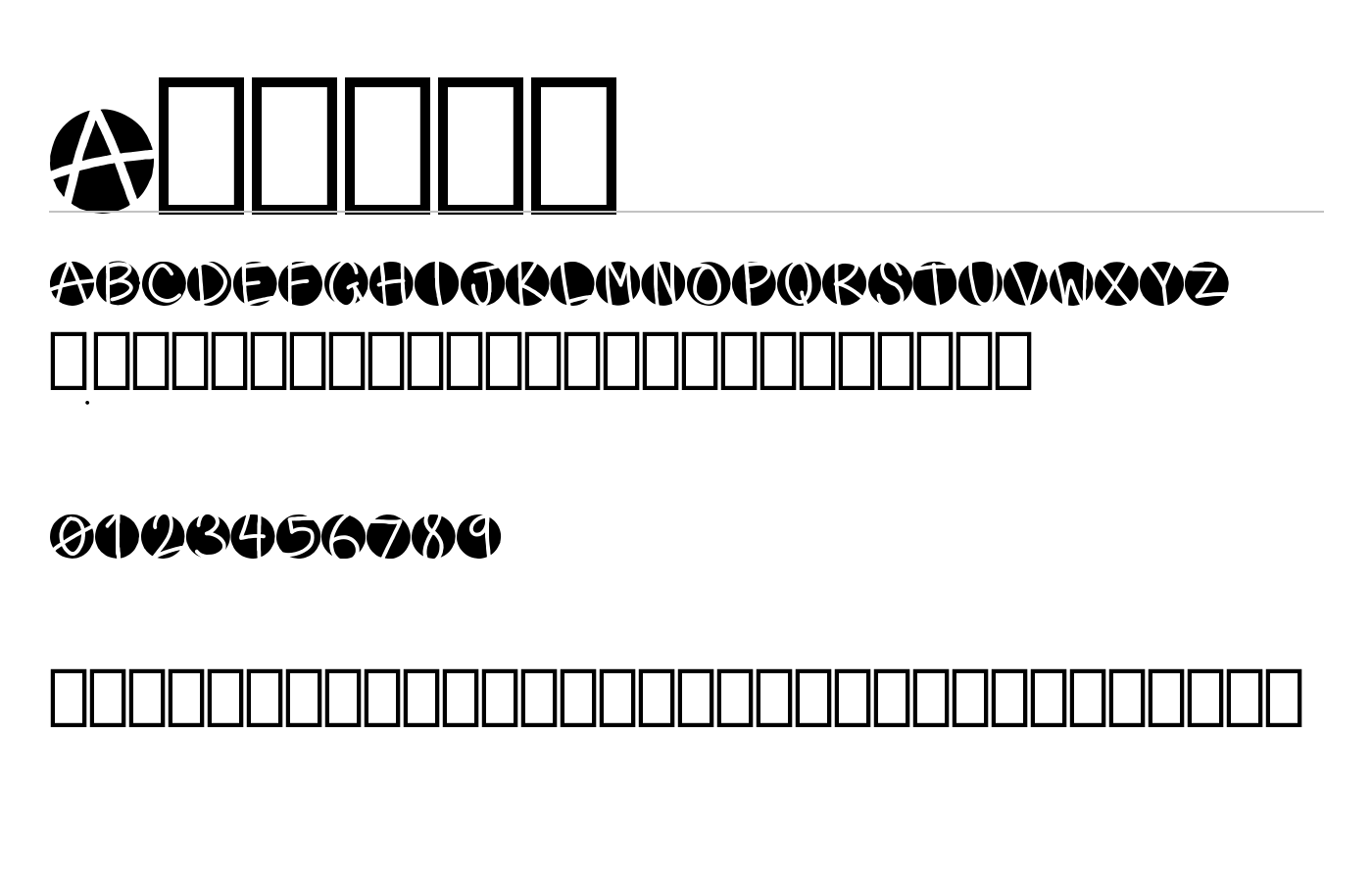 Alkine Font preview