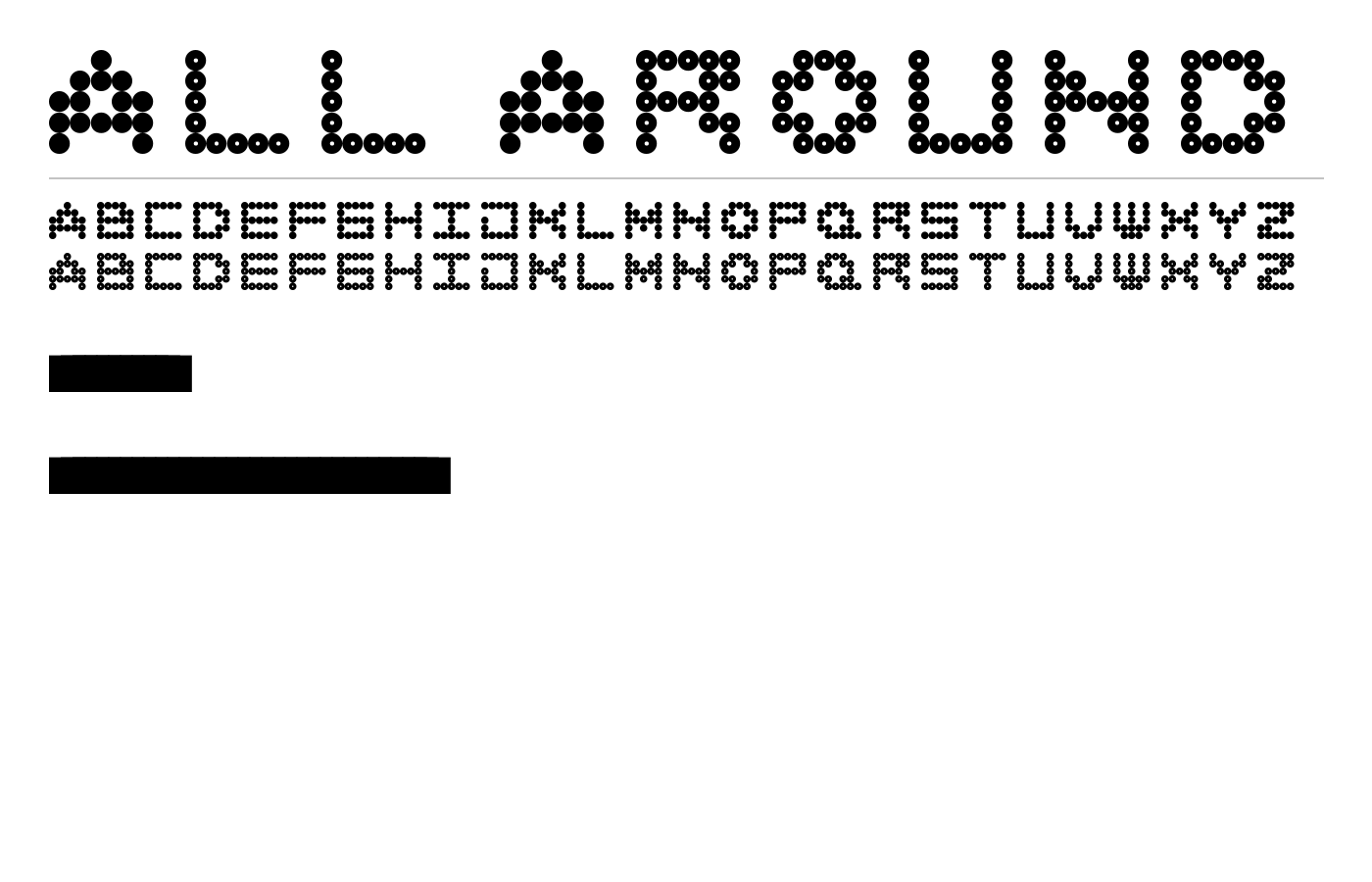 All Around Font preview