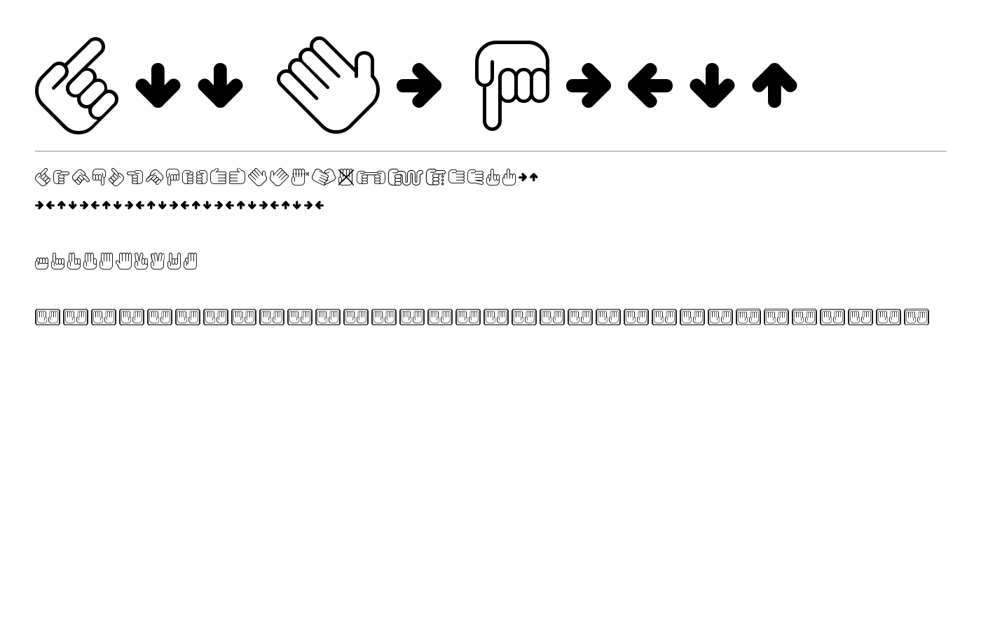 All My Hands Font preview