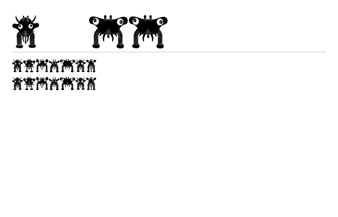 Alleen Font preview