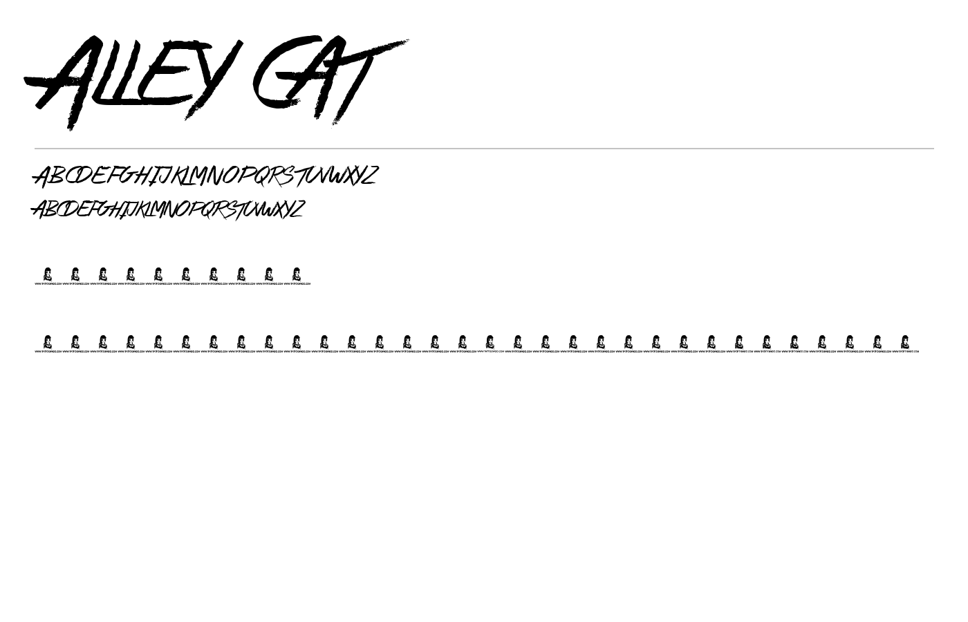 Alley Cat Font preview