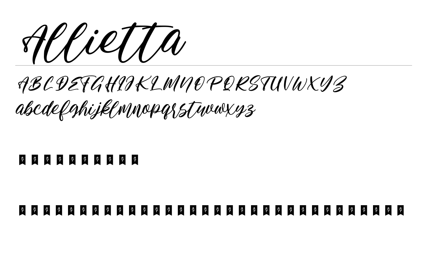 Allietta Font preview