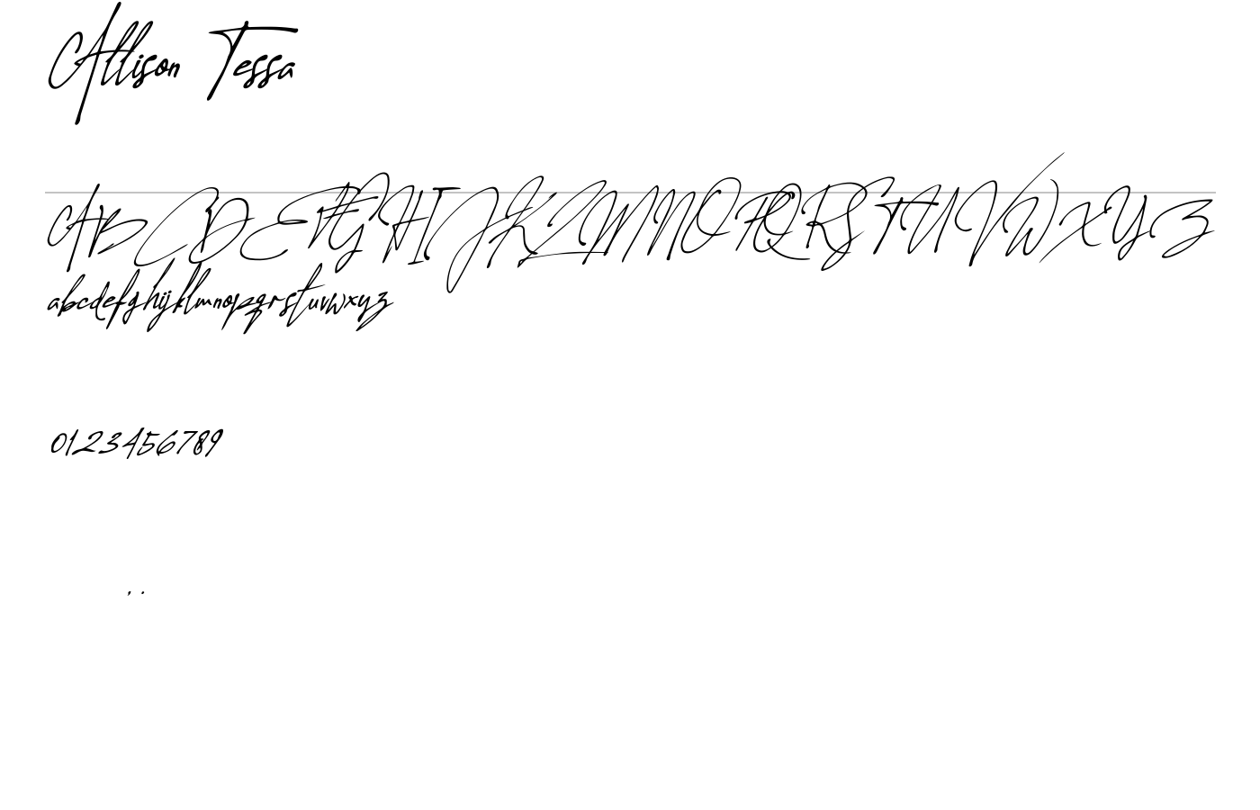 Allison Tessa Font preview