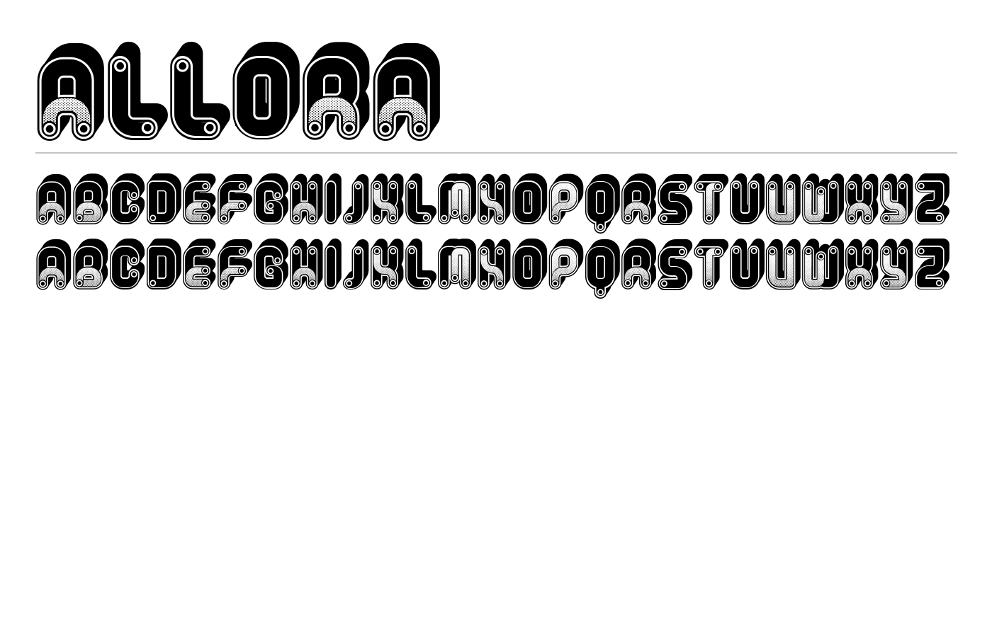 Allora Font preview