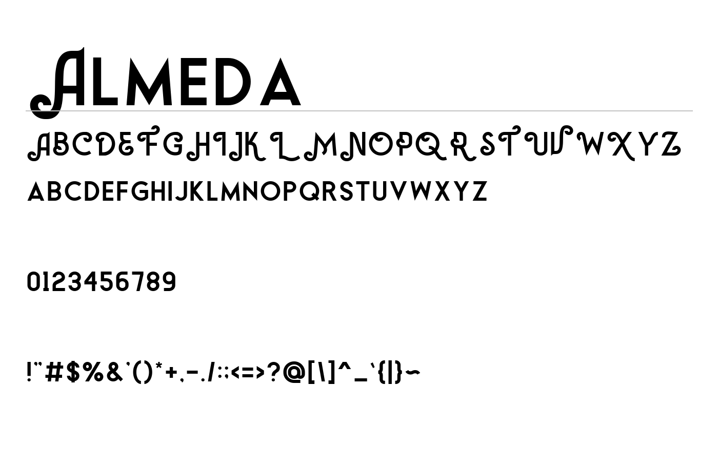 Almeda Font preview